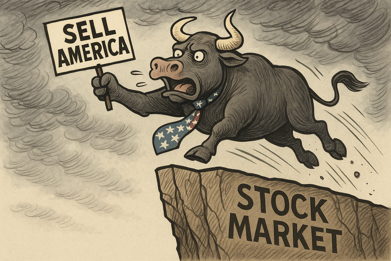 What is the “Sell America” concern appearing in the media recently?